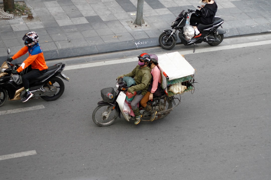 Motorbikes in Hanoi, Vietnam